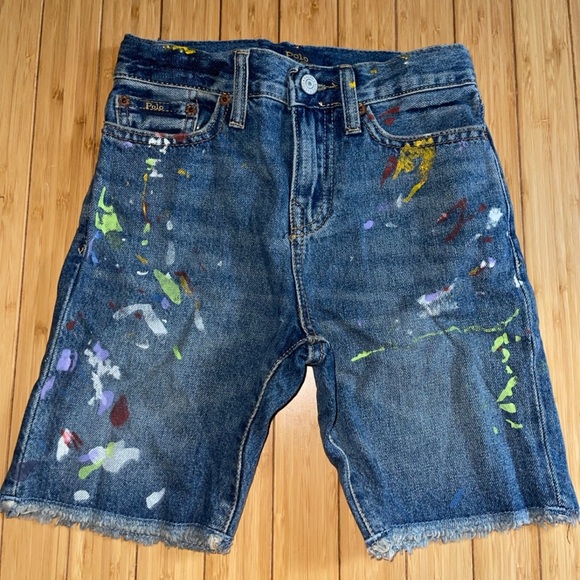 Polo Ralph Lauren Other - Polo Ralph Lauren The Sullivan Slim Paint Splatter Shorts